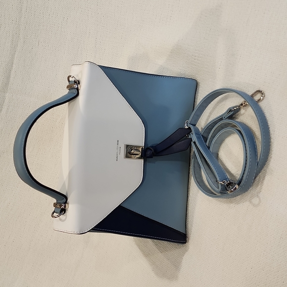 David Jones Paris Vegan Leather Handbag - Picture 5 of 13